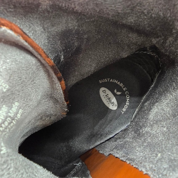 Dr Scholls Womens Leopard Print Lace Up Ankle Boots Size 8M Side Zip Platform - Picture 8 of 9